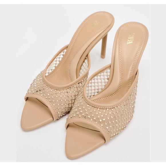 ZARA Embellished Heels NWT - Picture 15 of 16